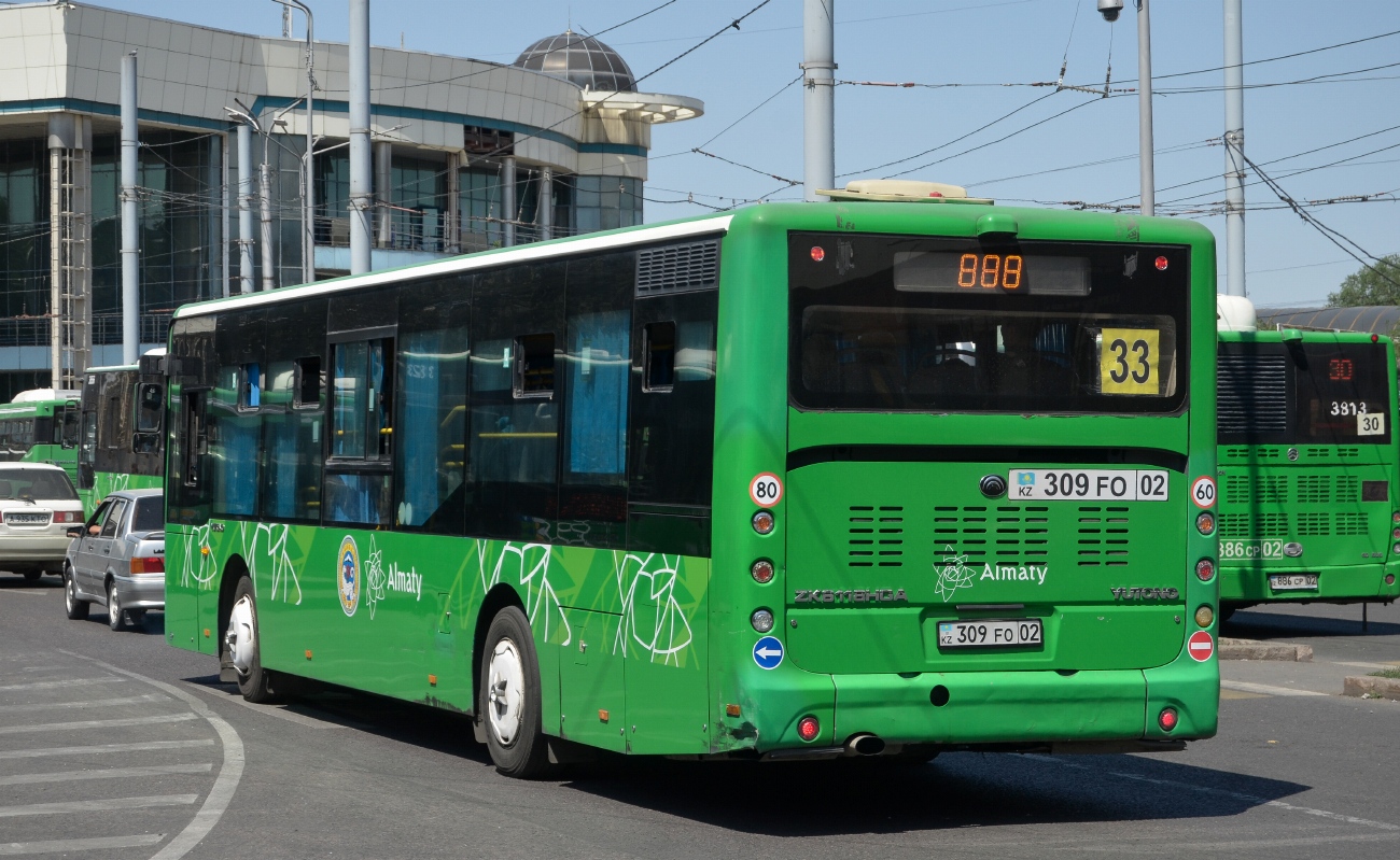 Алматы, Yutong ZK6118HGA (СарыаркаАвтоПром) № 309 FO 02