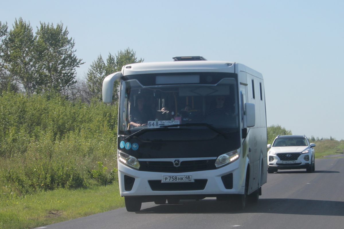 Липецкая область, ПАЗ-320435-04 "Vector Next" № Р 758 НК 48