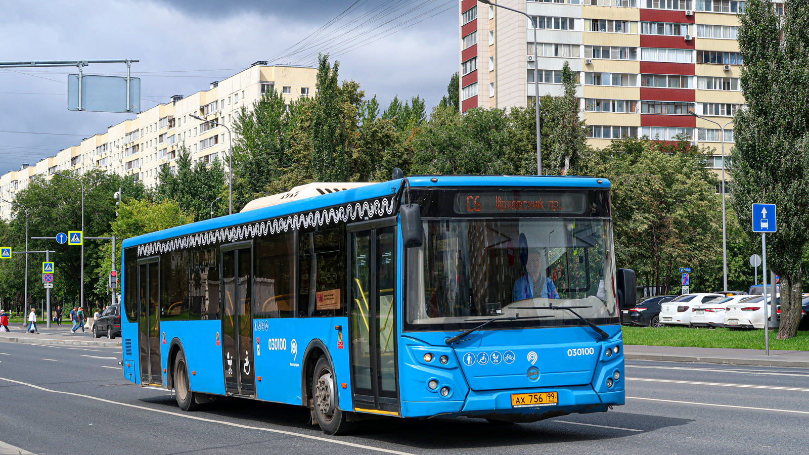 Москва, ЛиАЗ-5292.22 (2-2-2) № 030100 Москва, ЛиАЗ-5292.22 (2-2-2) № 030100