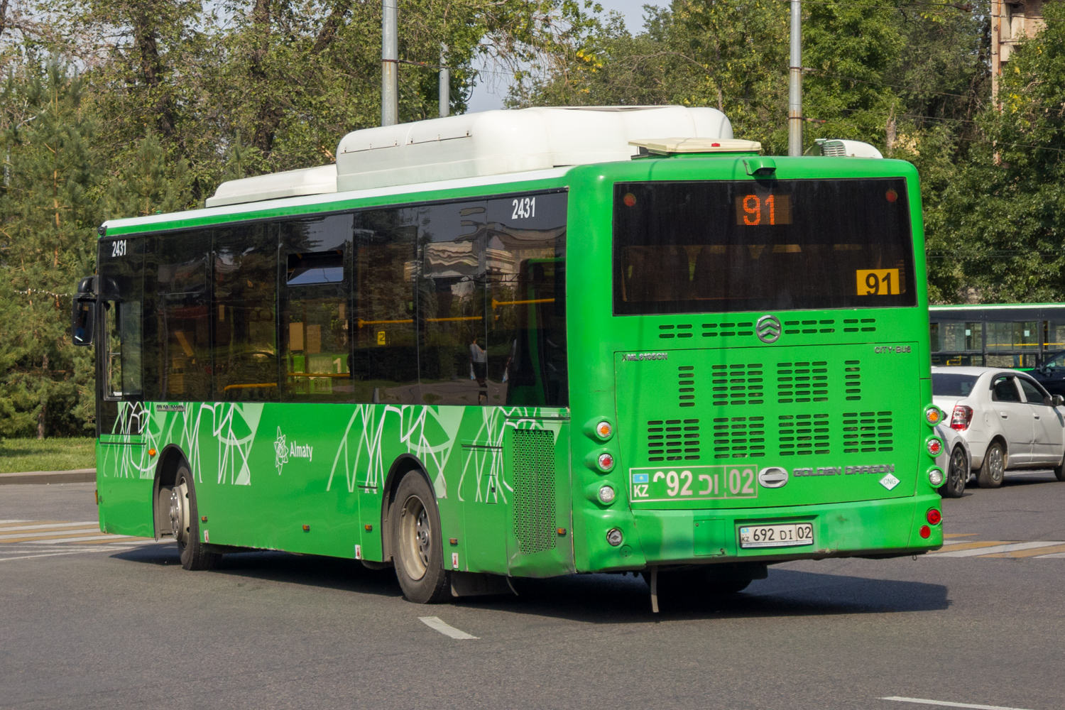 Алматы, Golden Dragon XML6105CN (Hyundai Trans Auto) № 2431