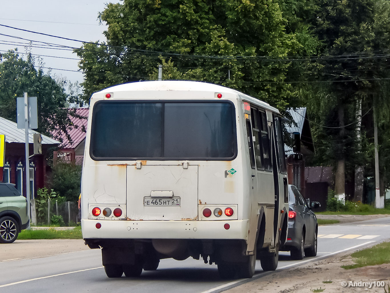 Чувашия, ПАЗ-32053 № Е 465 НТ 21