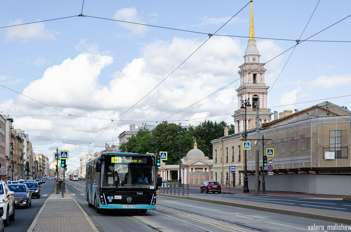Санкт-Петербург, ЛиАЗ-5292.65 № 7344