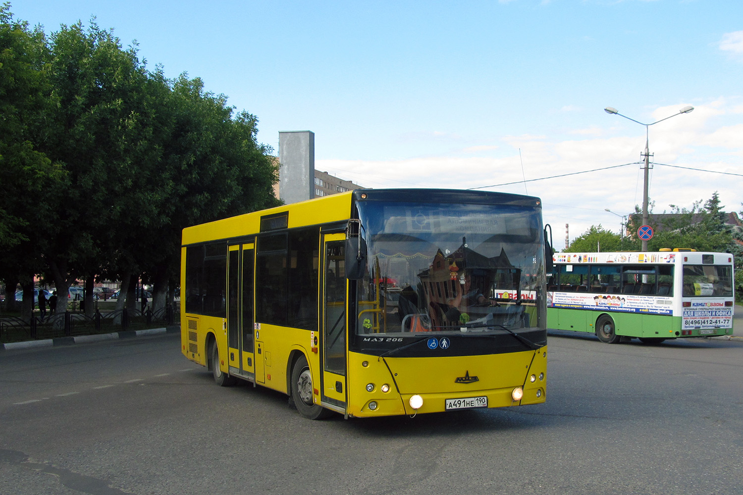 Московская область, МАЗ-206.060 № А 491 НЕ 190
