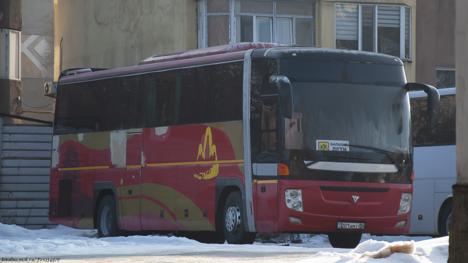 Жамбылская область, Foton BJ6125 № 201 AMI 08