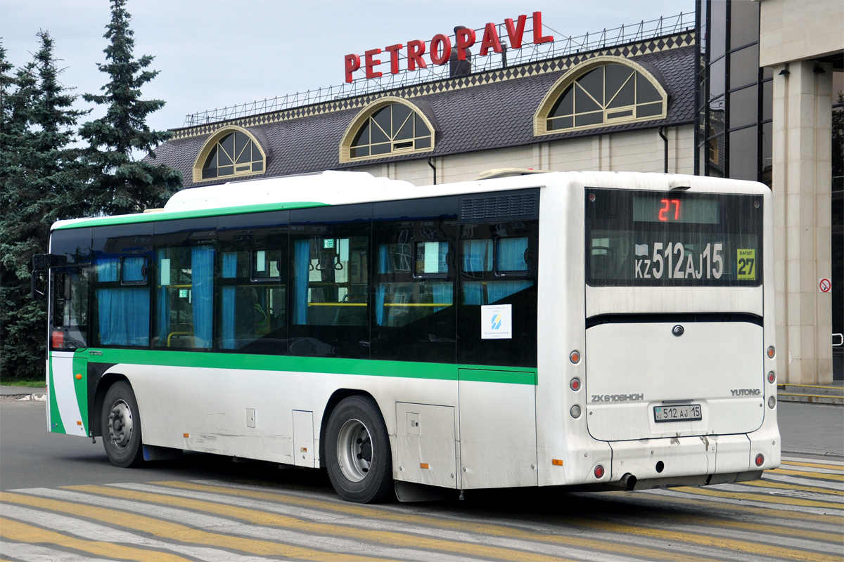 Северо-Казахстанская область, Yutong ZK6108HGH (QazTehna) № 512 AJ 15