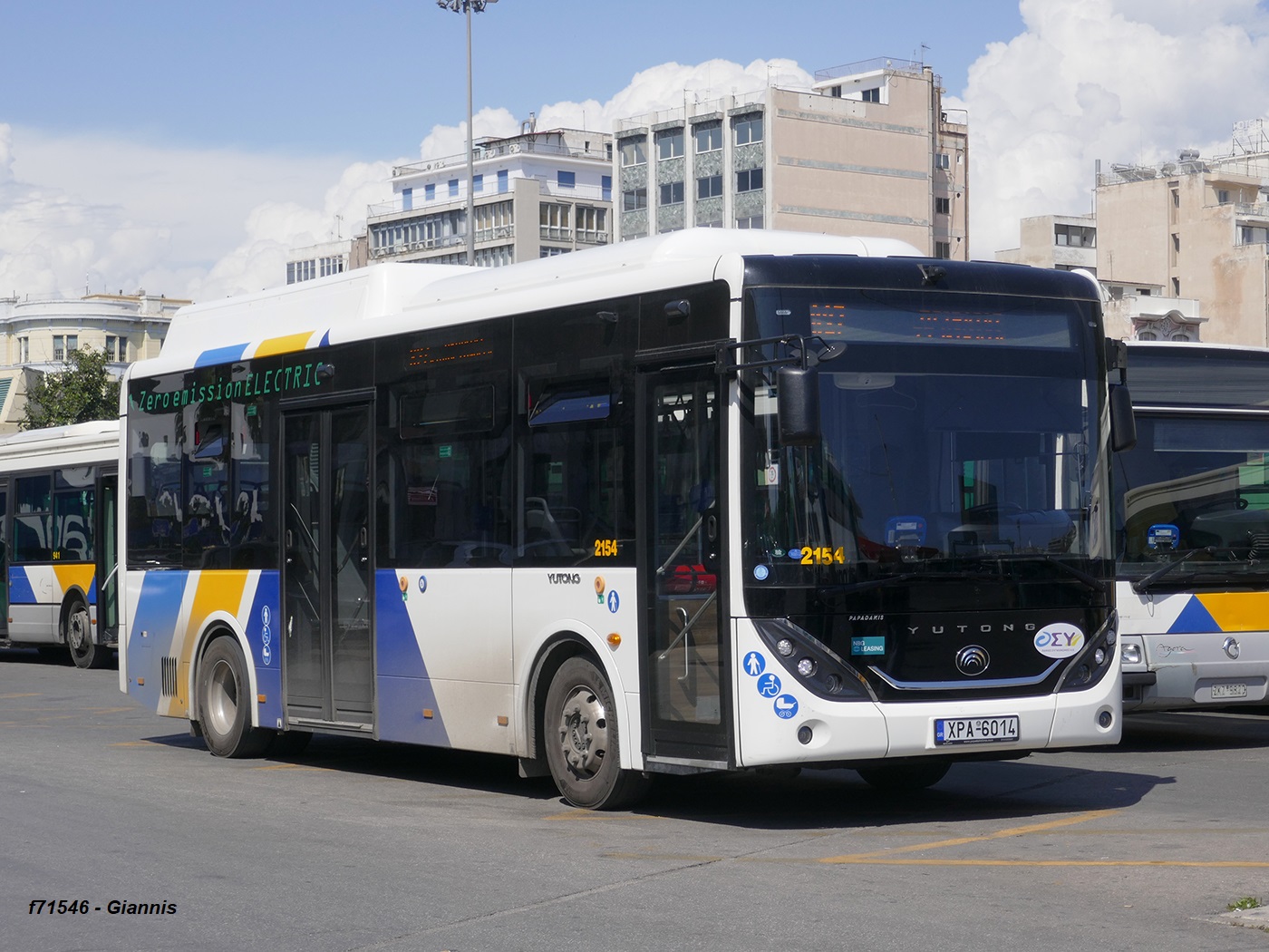 Грэцыя, Yutong E9 (ZK6890BEVG) № 2154