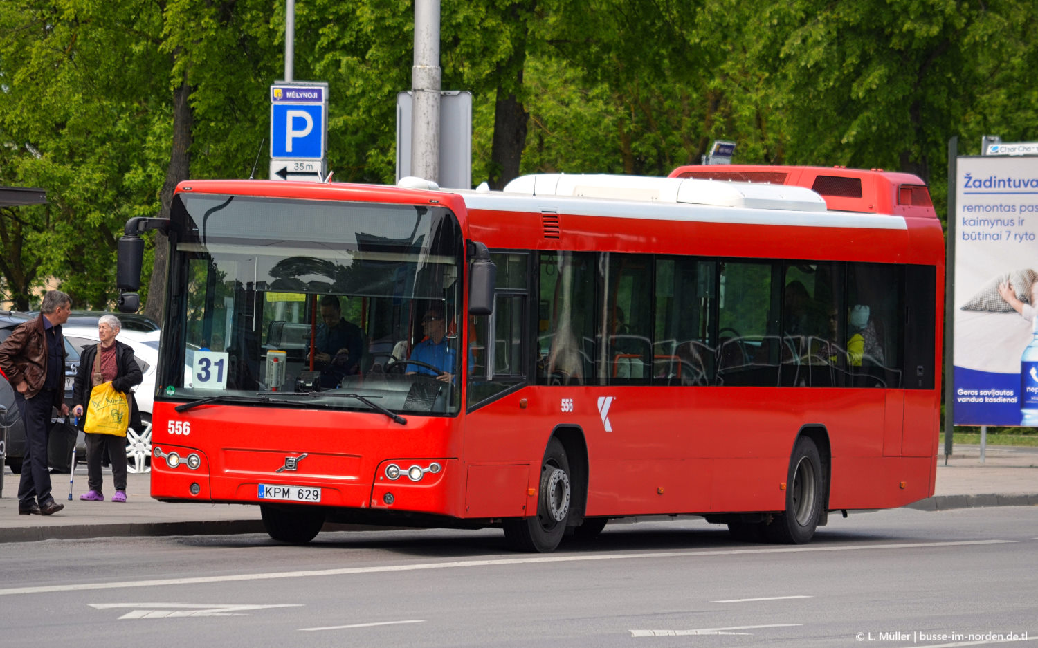 Литва, Volvo 7700 № 556