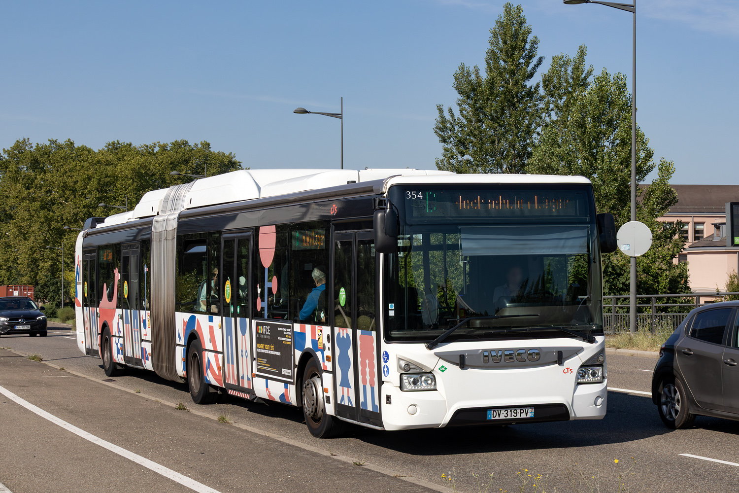 Франция, IVECO Urbanway 18M CNG № 354; Франция — Strasbourg · Tramway Works · 16.05.2025 — 22.08.2025