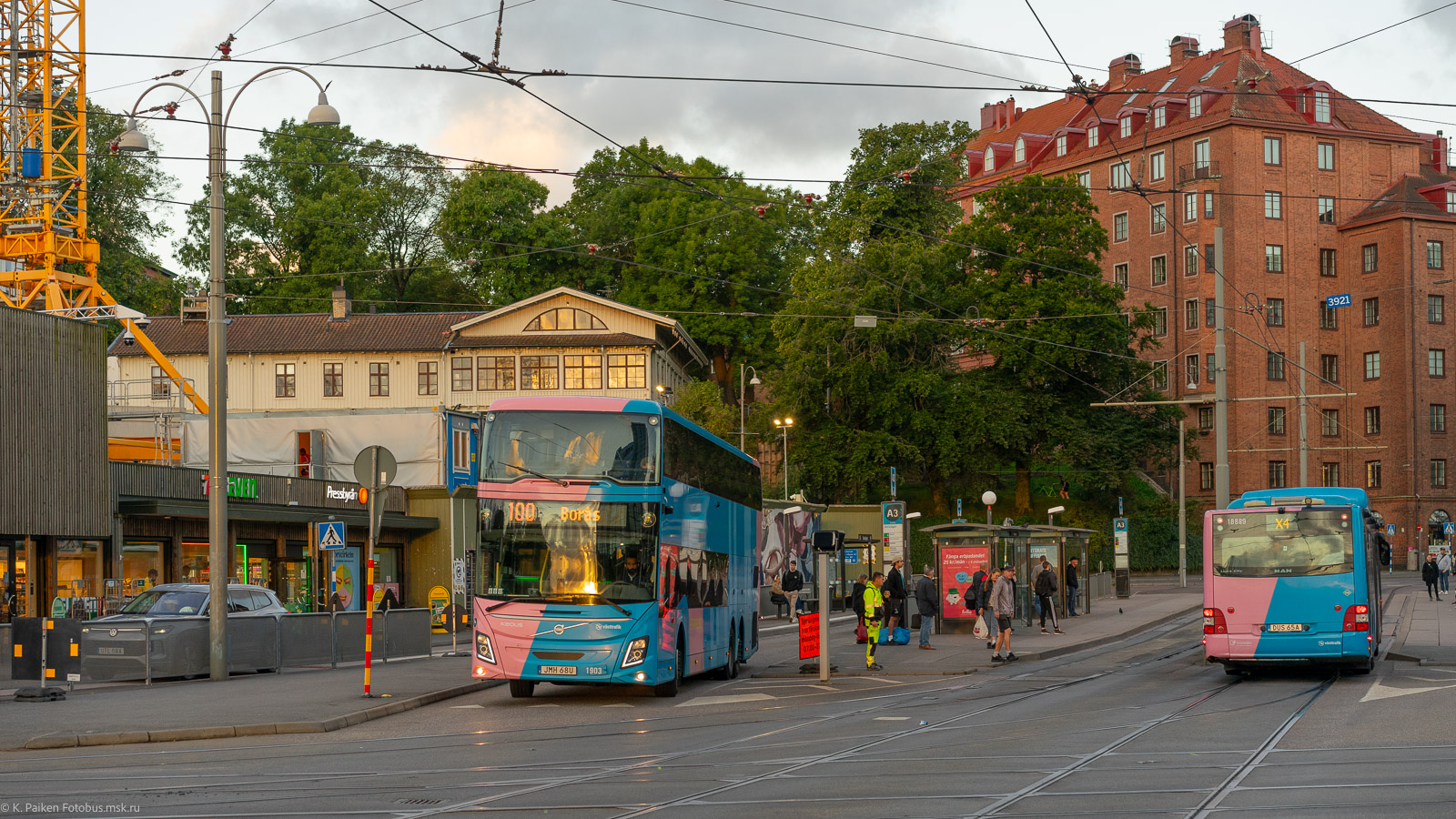 Швеция, Volvo 9700DD № 1903; Швеция, MAN A44 Lion's City L LE NL313-15 CNG № 18889