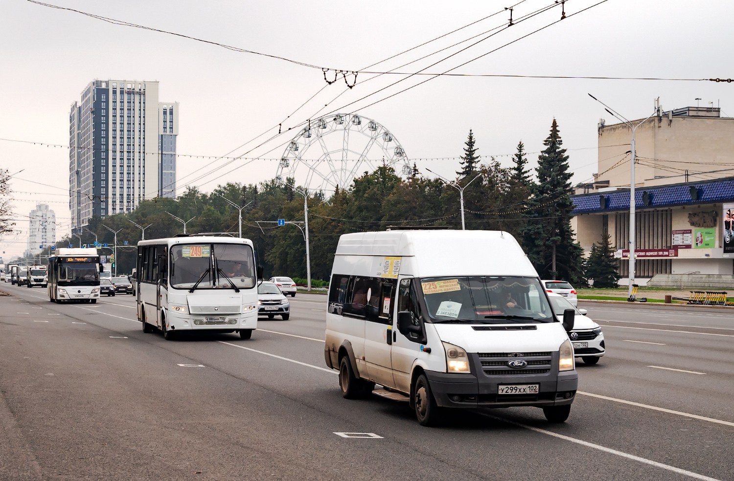 Башкортостан, ПАЗ-320412-14 "Вектор" № Е 886 НК 702; Башкортостан, Sollers Bus B-BF (Ford Transit) № У 299 ХХ 102