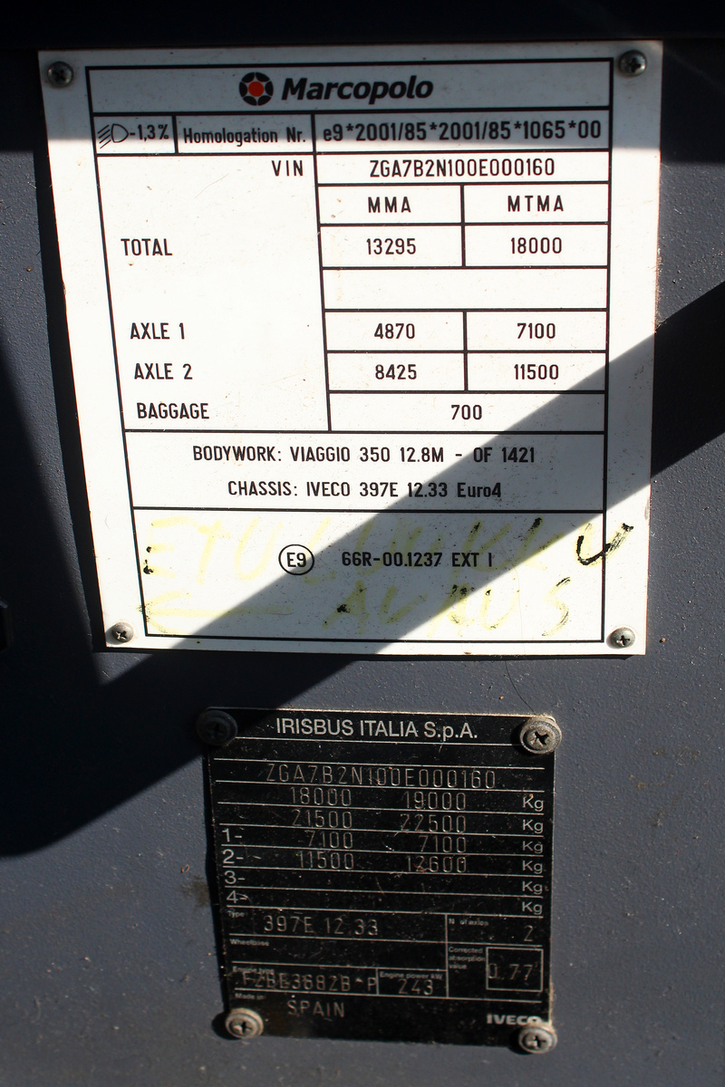Литва, Marcopolo Viaggio III 350 № NYL 426