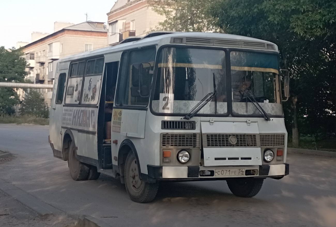 Волгоградская область, ПАЗ-32053 № С 071 РЕ 34