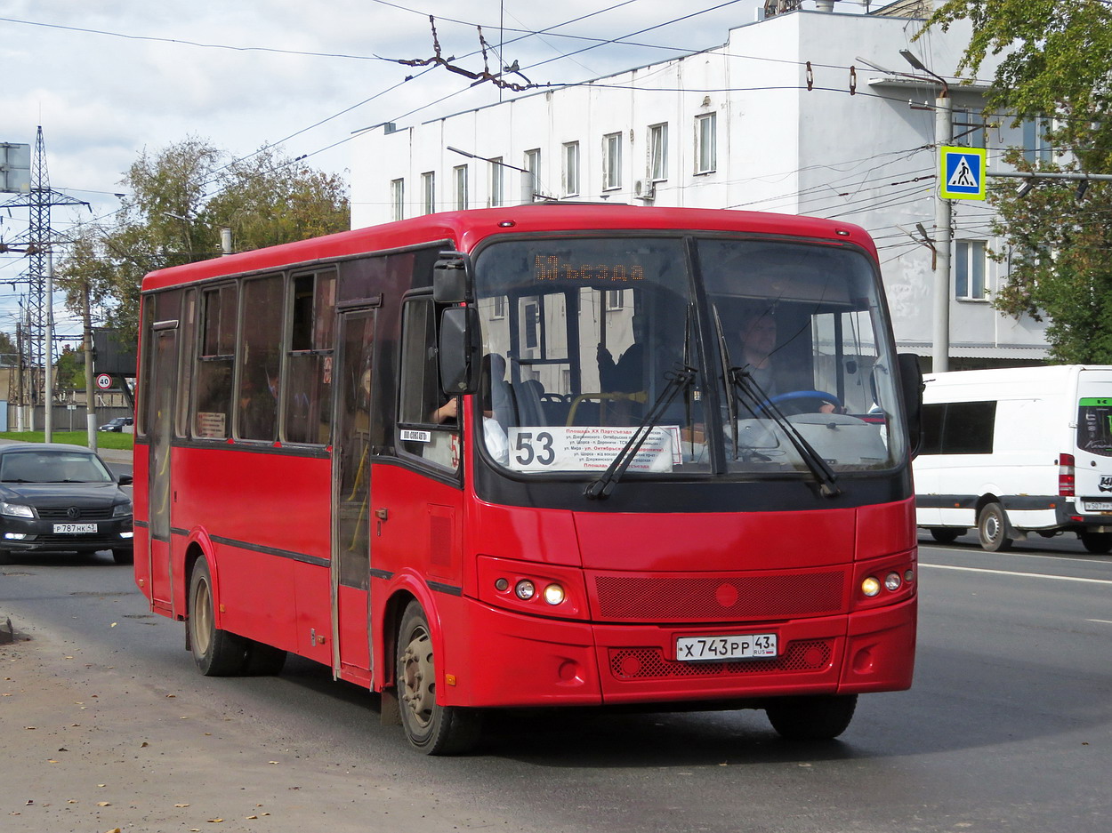 Kirov region, PAZ-320412-04 "Vector" # Х 743 РР 43