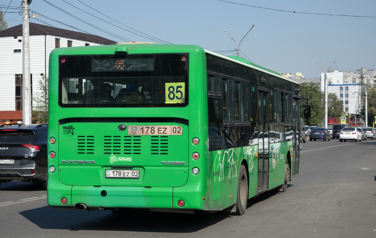 Алматы, Yutong ZK6118HGA (QazTehna) № 178 EZ 02