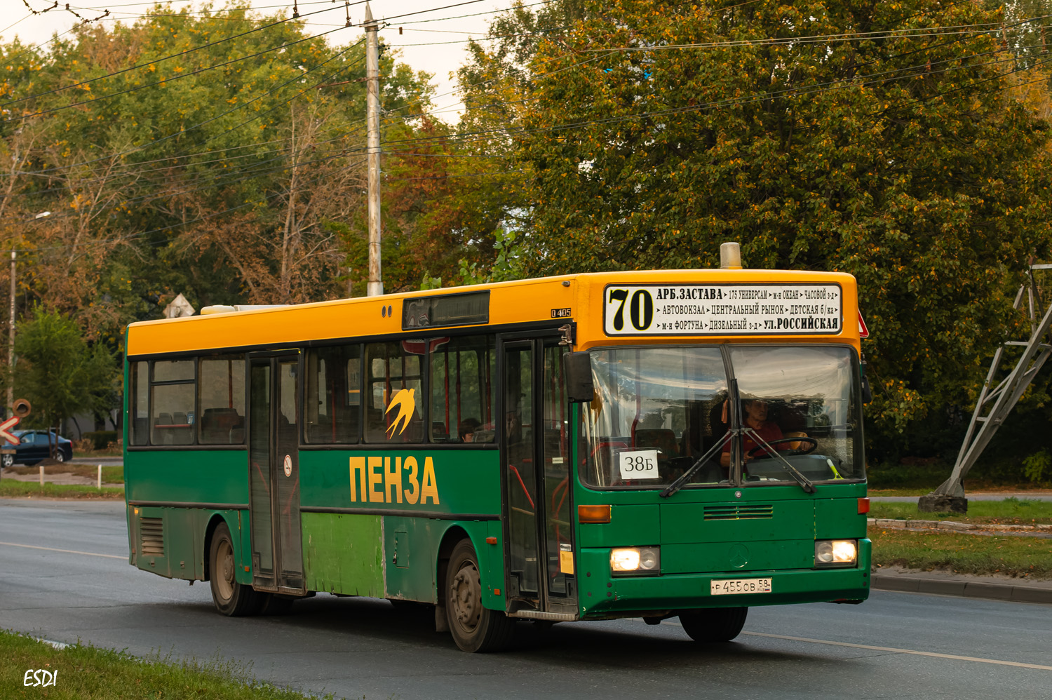 Пензенская область, Mercedes-Benz O405 № Р 455 ОВ 58