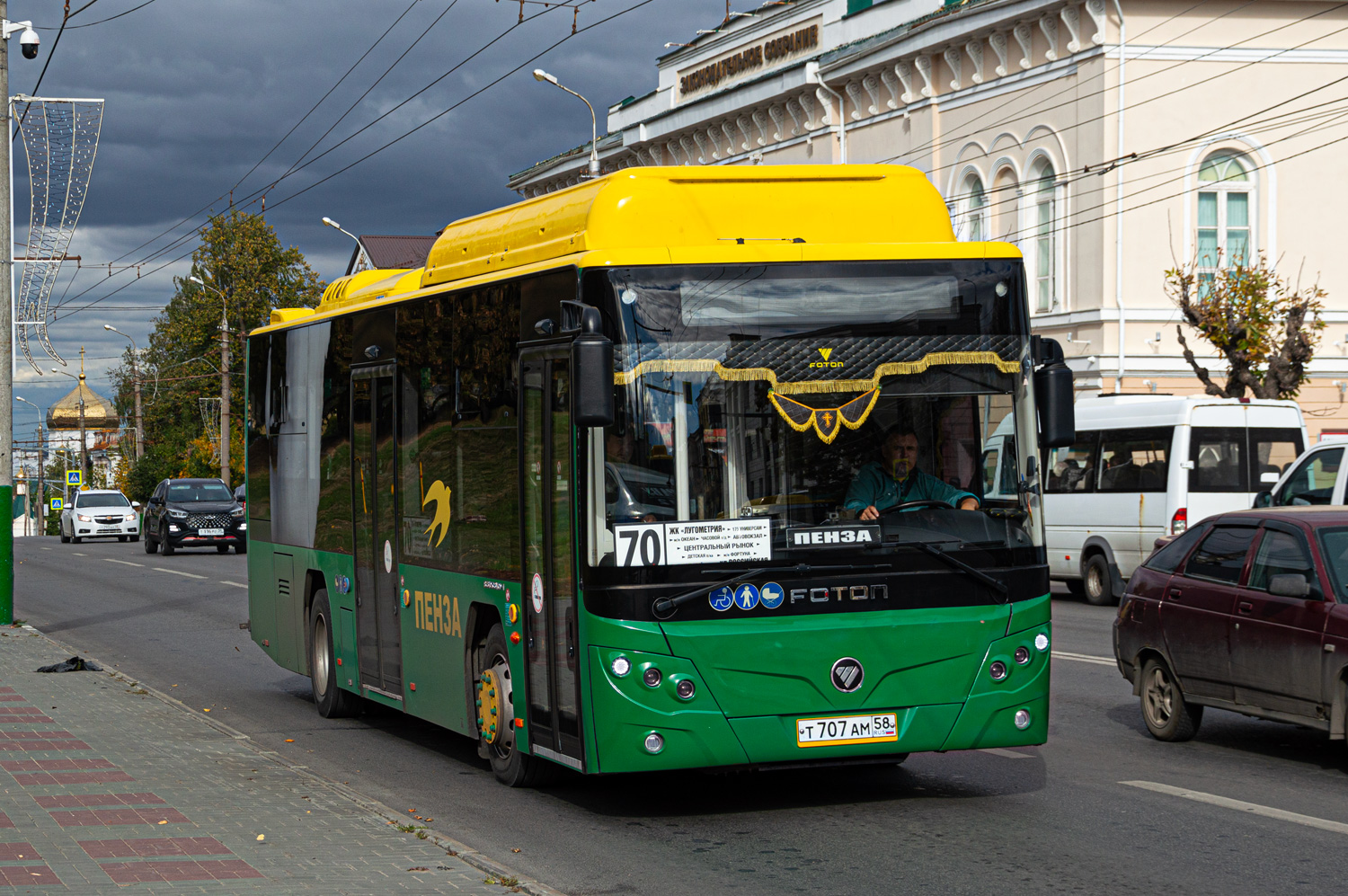 Пензенская область, Foton BJ6105C6MCD-1 № Т 707 АМ 58