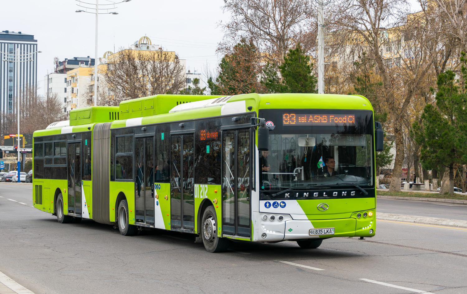 Узбекистан, King Long XMQ6180G № 01212