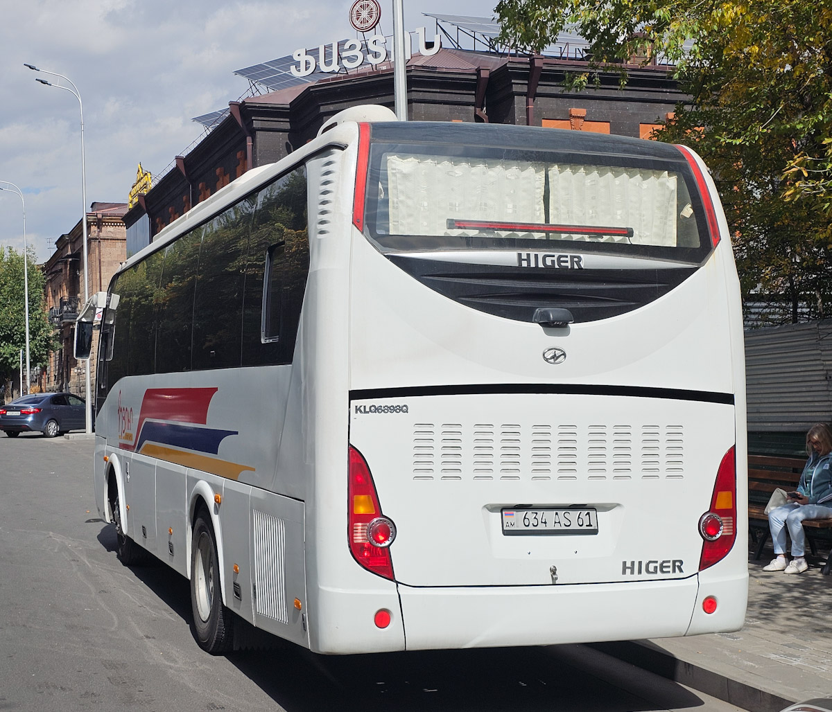 Армения, Higer KLQ6898Q № 634 AS 61