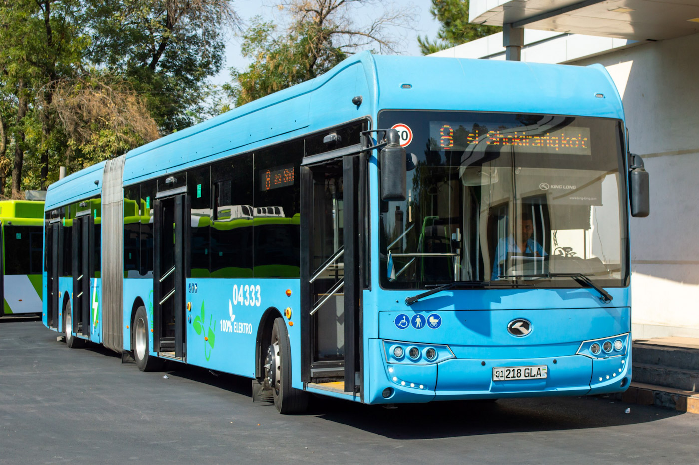 Узбекистан, King Long XMQ6180BGWBEV № 04333