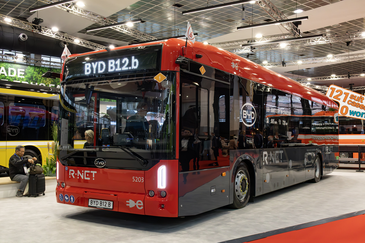Нидерланды, BYD B12E03 (B12.b) № 5203; Бельгия — Busworld Europe 2025