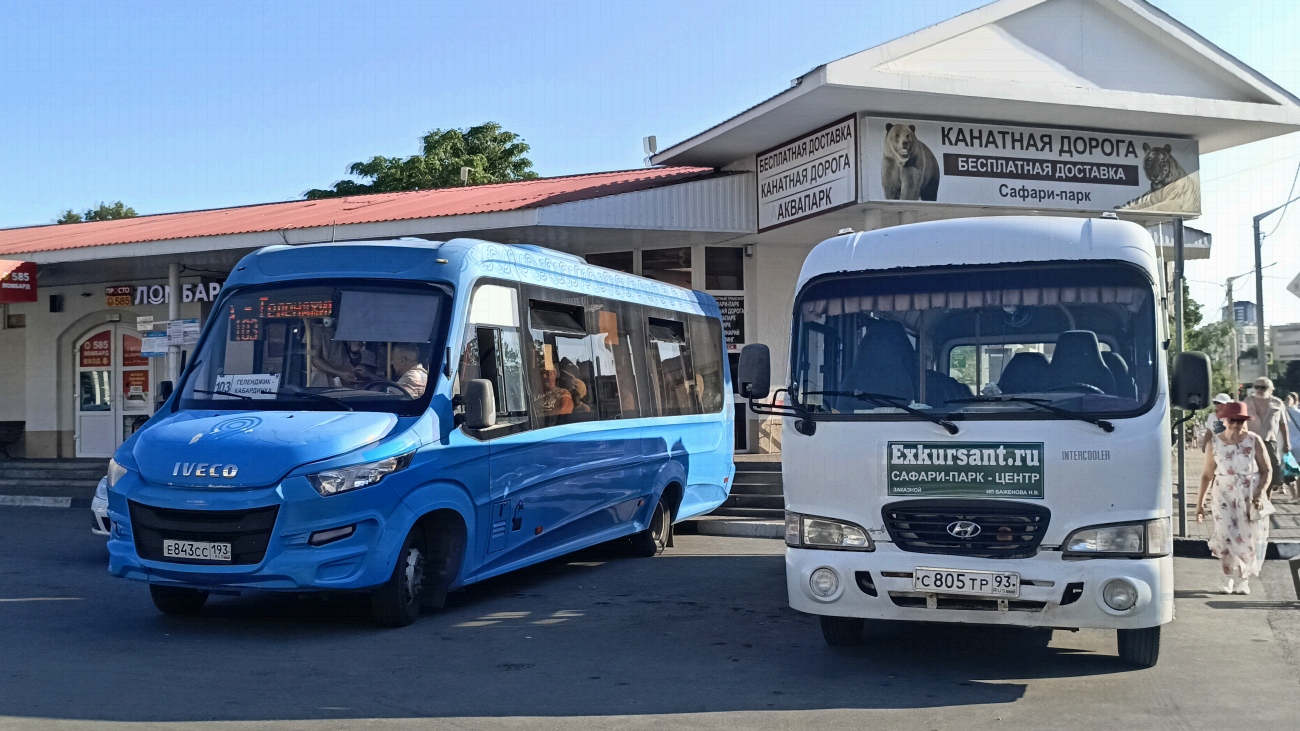 Краснодарский край, Нижегородец-VSN700 (IVECO) № Е 843 СС 193; Краснодарский край, Hyundai County LWB C11 (ТагАЗ) № С 805 ТР 93