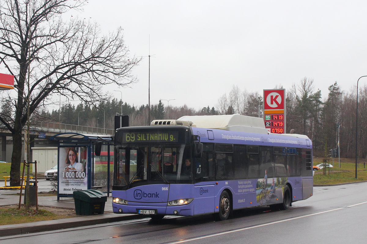 Литва, Solaris Urbino III 12 CNG № 966