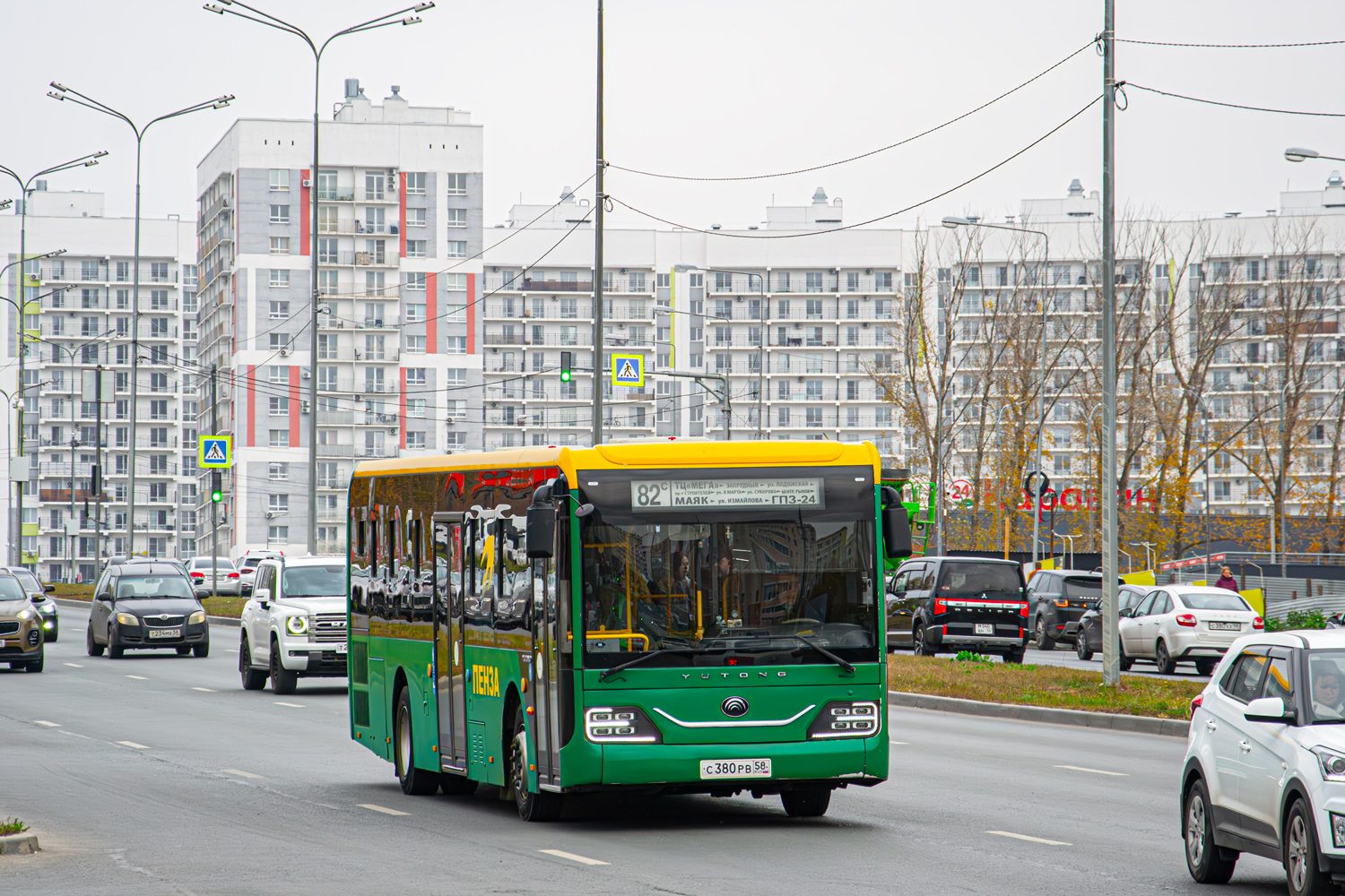Пензенская область, Yutong ZK6116HG № С 380 РВ 58