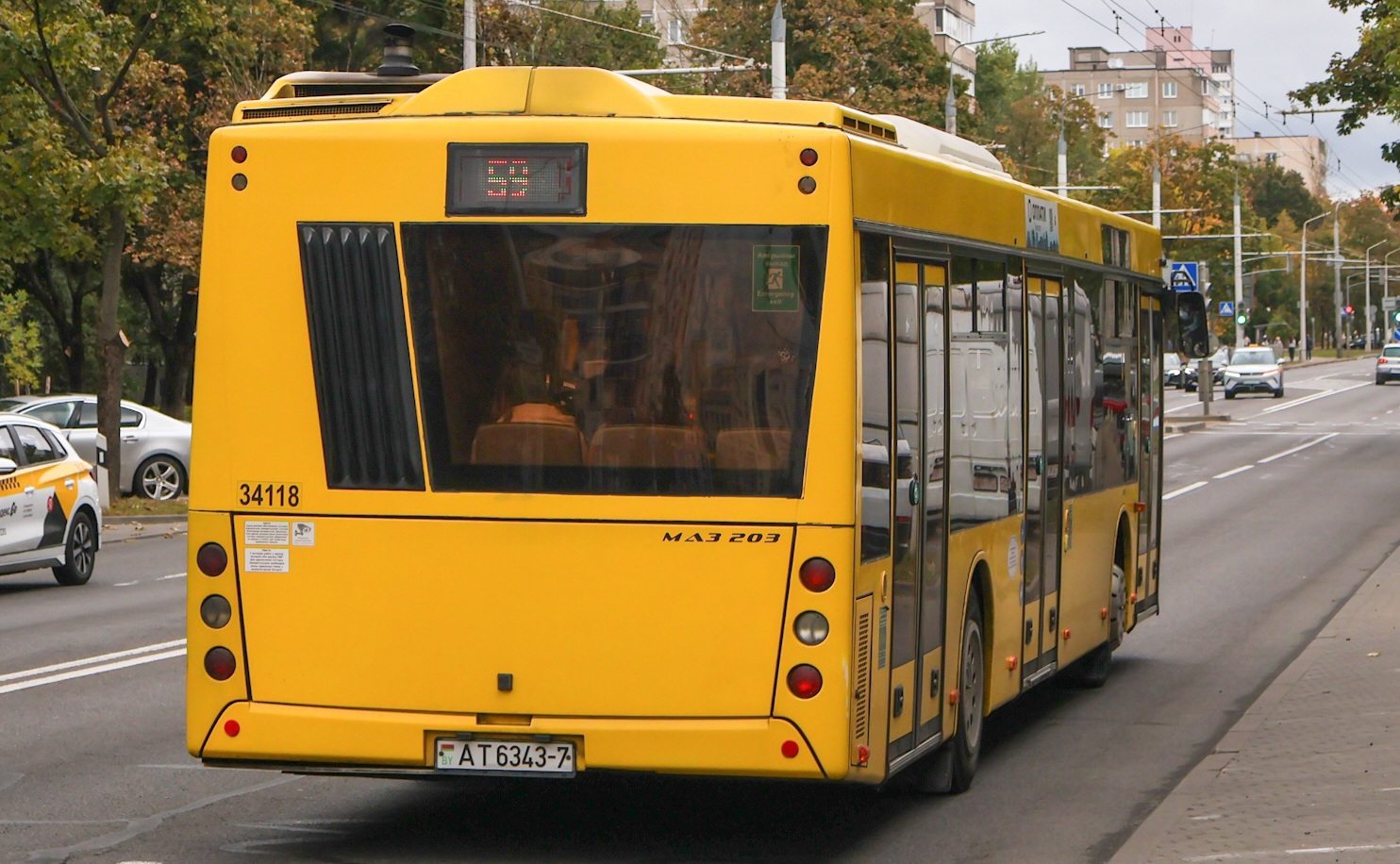 Минск, МАЗ-203.015 № 034118