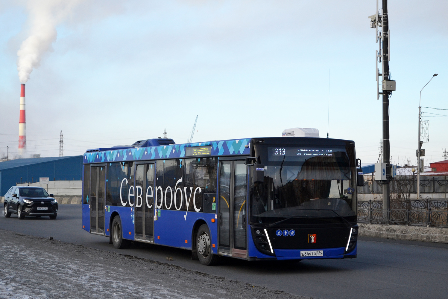 Красноярский край, МАЗ-203.047 № Е 344 ТО 124