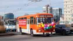 Sverdlovsk region, LAZ-695N # АР 441 66; Sverdlovsk region, LiAZ-677MB # В 872 ЕТ 196; Sverdlovsk region — The motor rally, dedicated to the Day of the Motorist (10/24/2025)