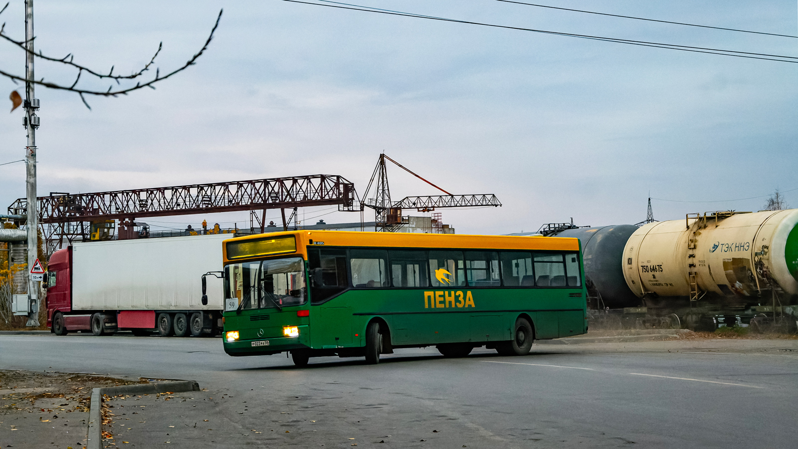Пензенская область, Mercedes-Benz O405 № Р 022 РА 58 Пензенская область, Mercedes-Benz O405 № Р 022 РА 58