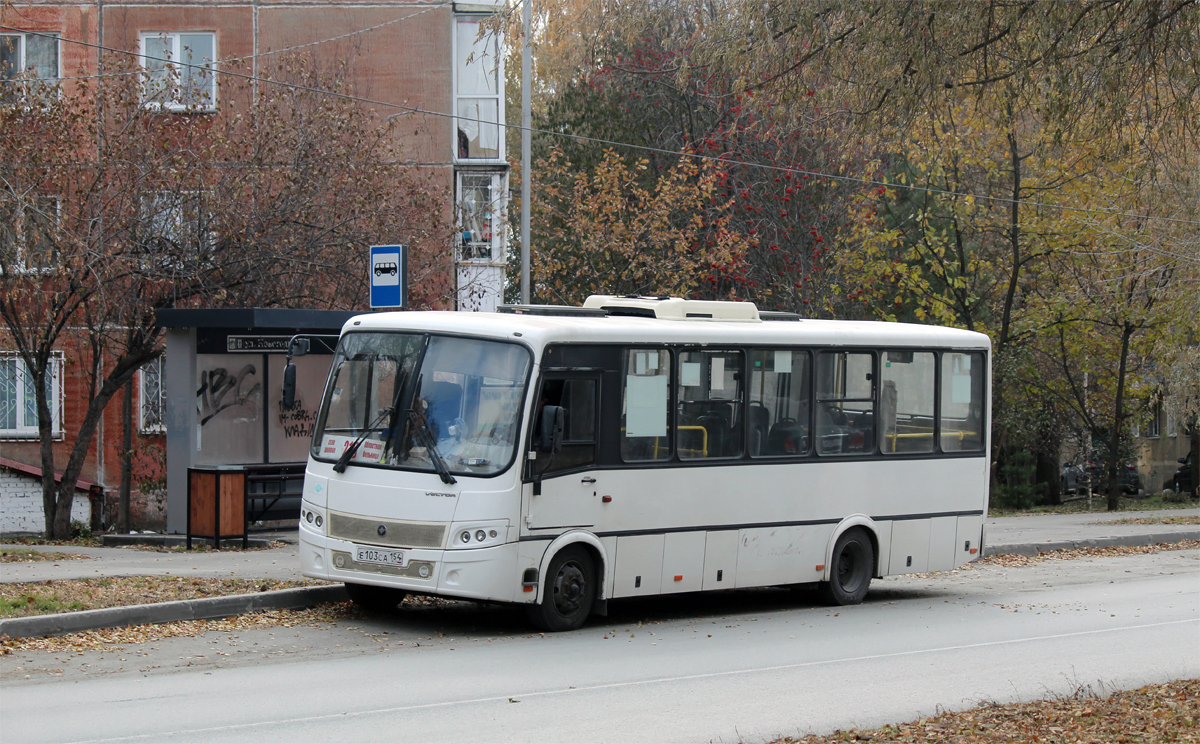 Novosibirsk region, PAZ-320414-14 "Vector" # Е 103 СА 154