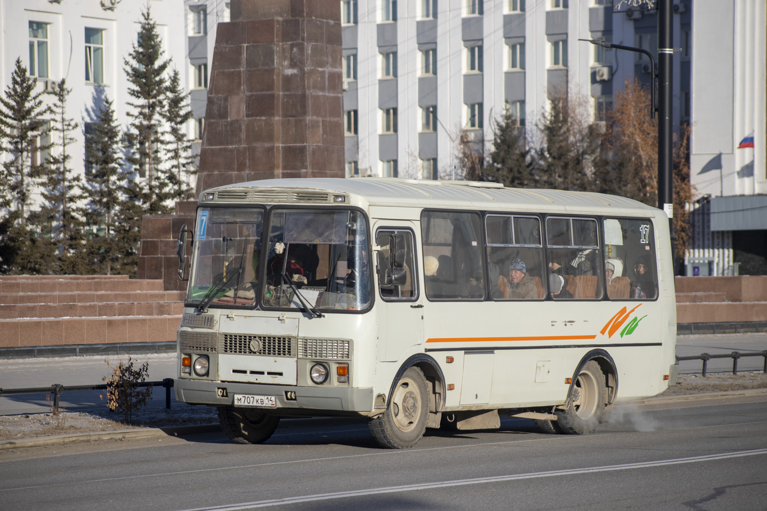 Саха (Якутия), ПАЗ-32054 № М 707 КВ 14 Саха (Якутия), ПАЗ-32054 № М 707 КВ 14