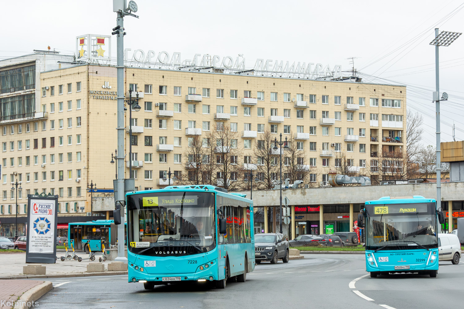 Санкт-Петербург, Volgabus-5270.02 № 7228; Санкт-Петербург, МАЗ-206.945 № 32299