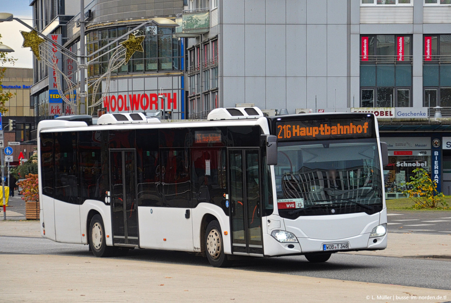Нижняя Саксония, Mercedes-Benz Citaro C2 hybrid № WOB-T 348