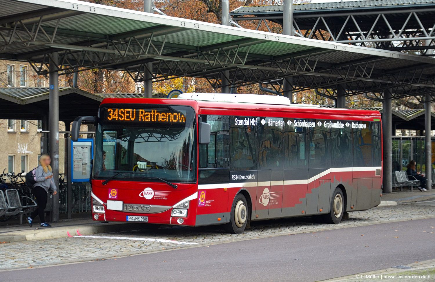 Бранденбург, IVECO Crossway LE 12M (все) № PR-HE 988