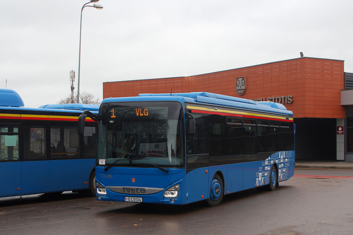 Литва, IVECO Crossway LE CITY 12M ELEC № 134