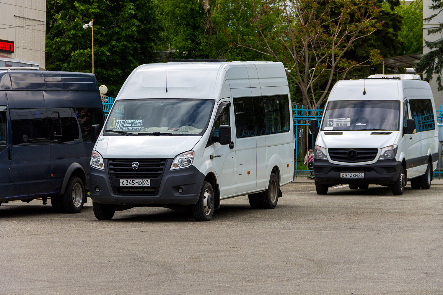 Кабардино-Балкария, ГАЗ-A65R33 Next № С 345 МО 07; Кабардино-Балкария, Луидор-22360C (MB Sprinter) № О 912 КМ 07