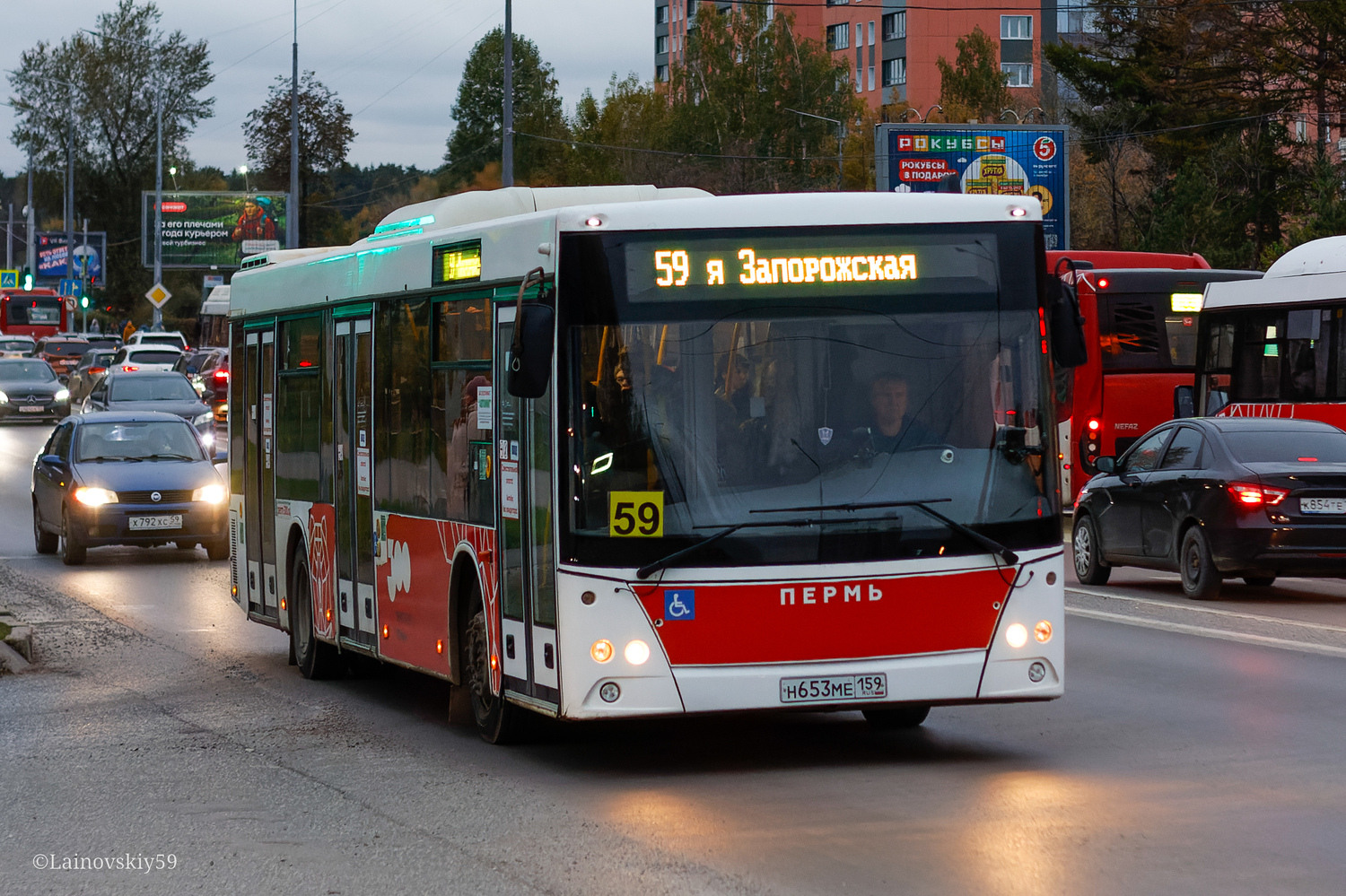 Пермский край, МАЗ-203.016 № Н 653 МЕ 159