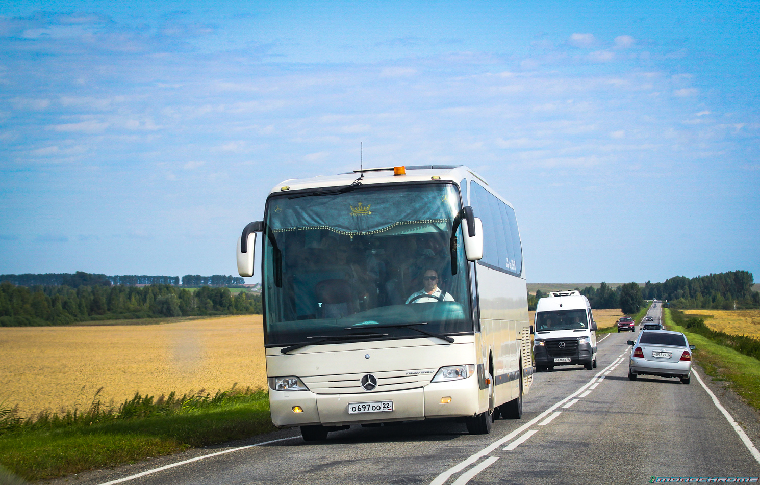 Алтайский край, Mercedes-Benz O580-15RHD Travego № О 697 ОО 22