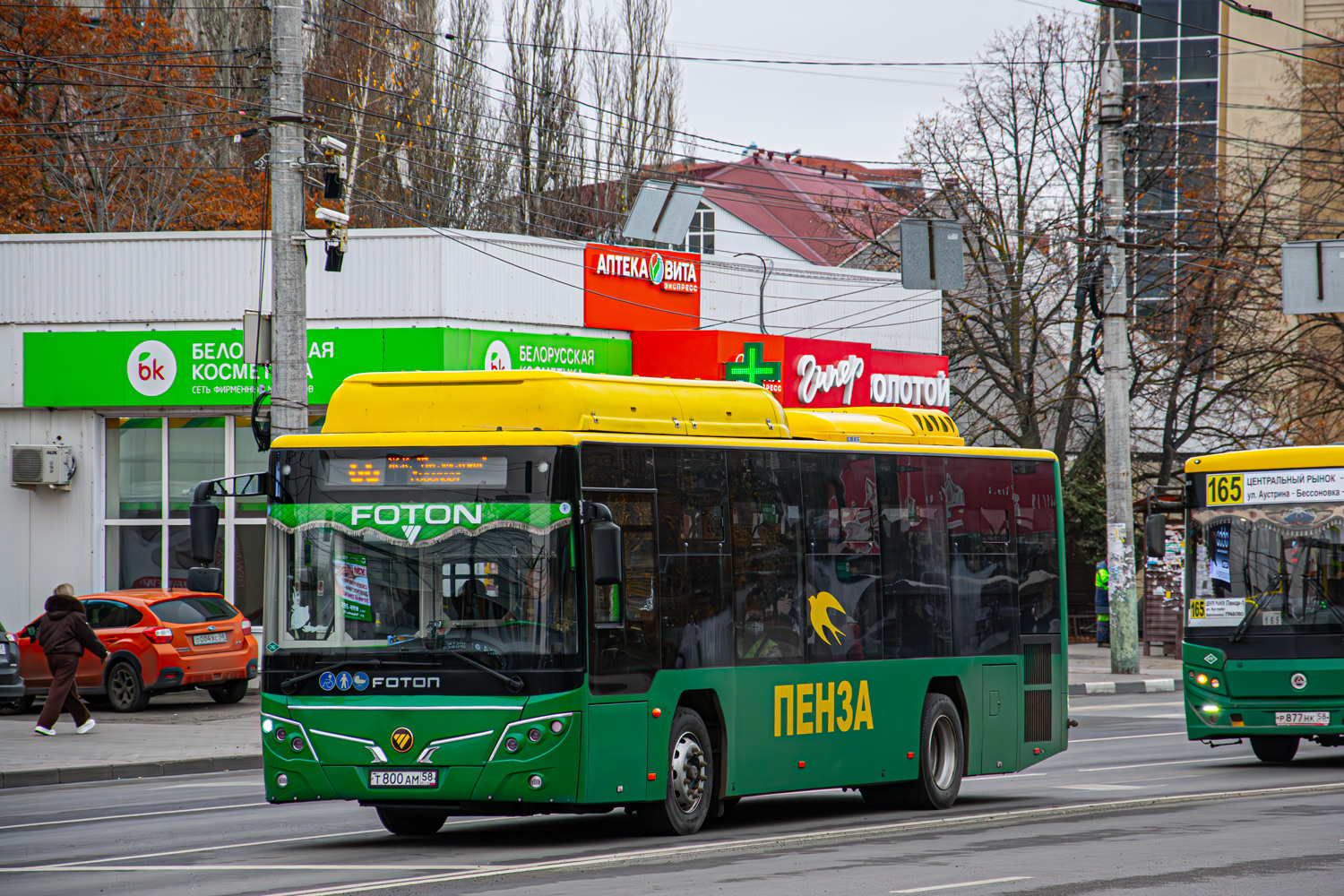 Пензенская область, Foton BJ6105C6MCD-1 № Т 800 АМ 58