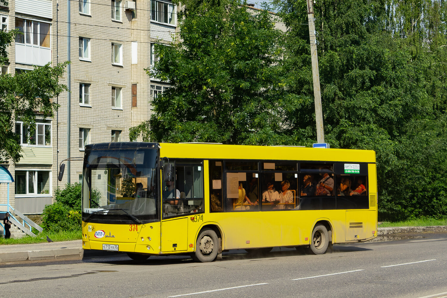 Вологодская область, МАЗ-206.063 № 374