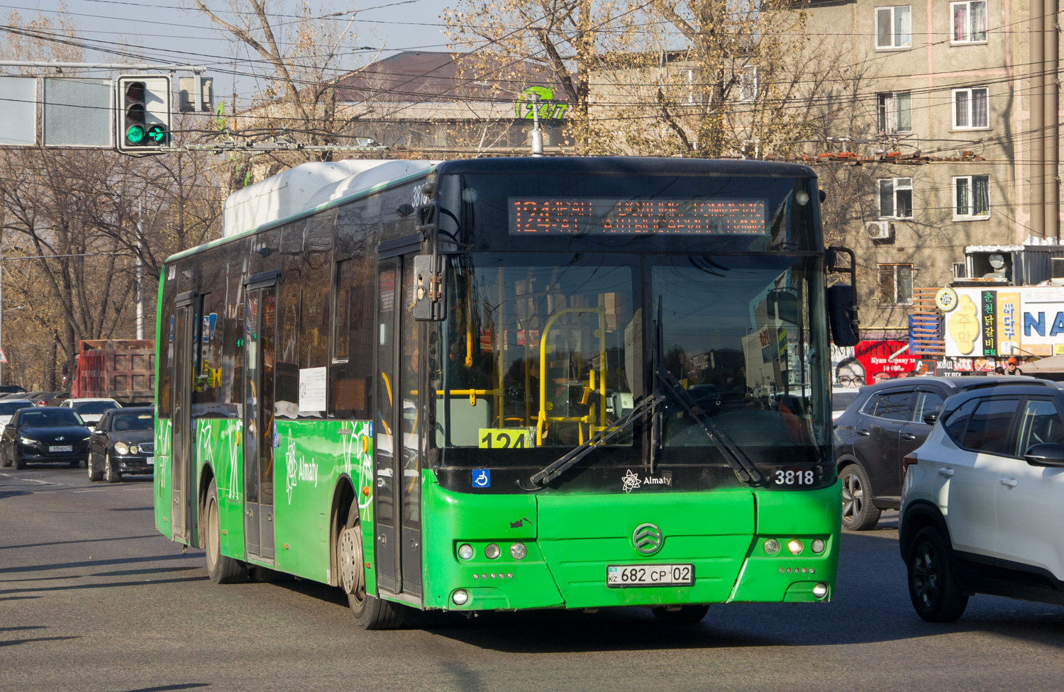 Almaty, Golden Dragon XML6125CN (Hyundai Trans Auto) č. 3818