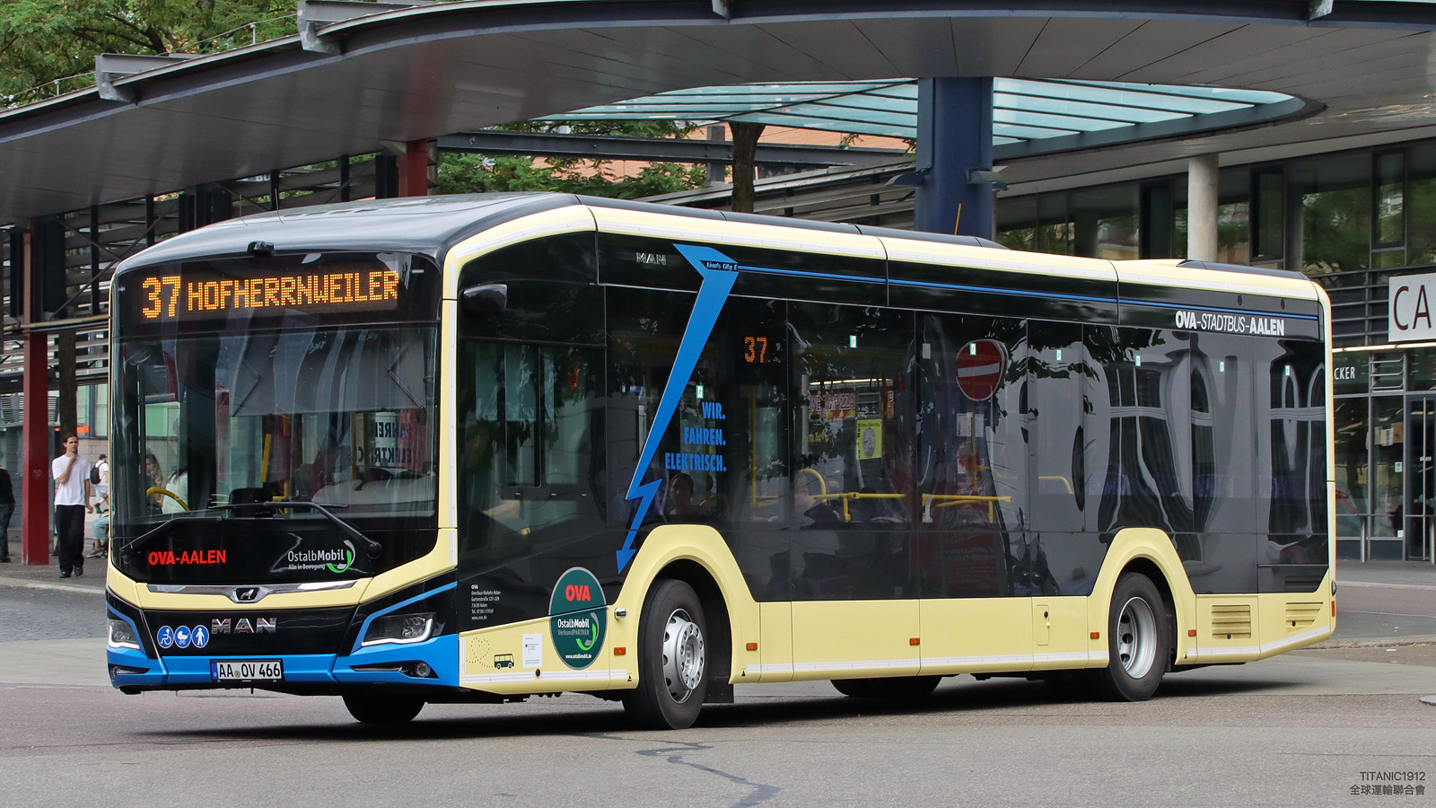 Баден-Вюртемберг, MAN 12C Lion's City 12 E NL326 № AA-OV 466