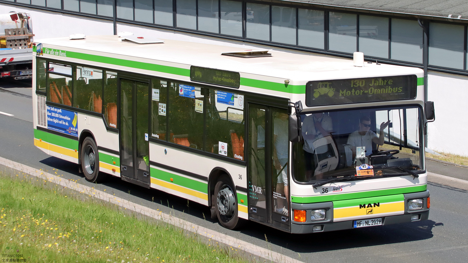 Северный Рейн-Вестфалия, MAN A10 NL202 № 36; Северный Рейн-Вестфалия — 130 лет с запуска первого в мире автобусного маршрута
