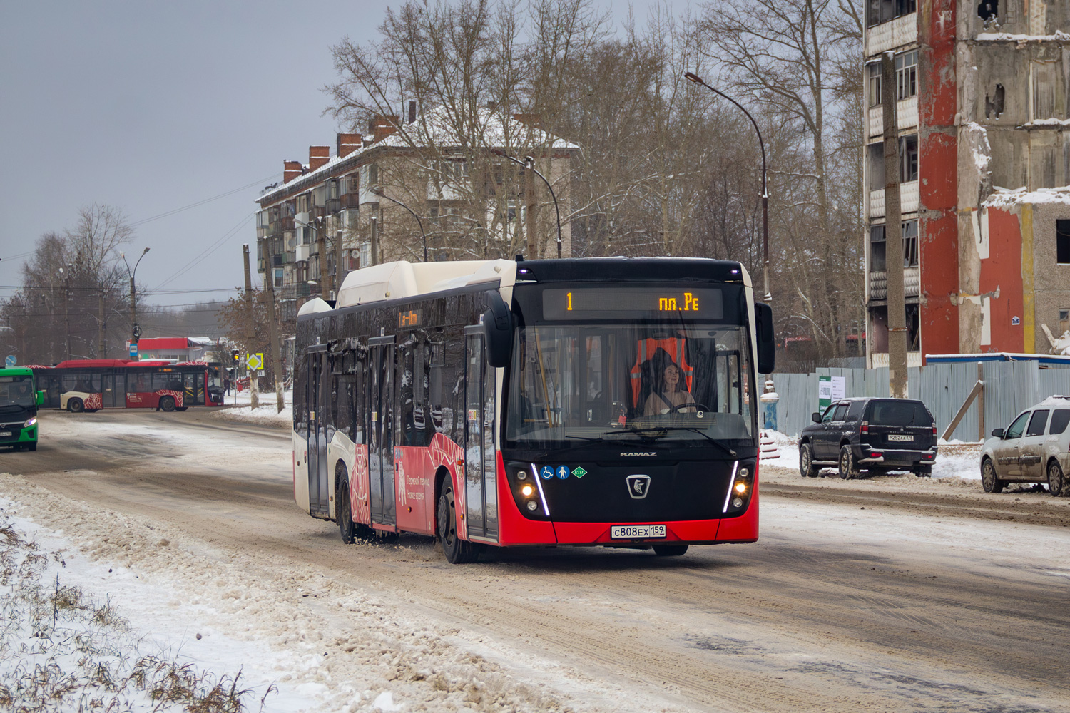 Пермский край, НефАЗ-5299-40-57 (CNG) № С 808 ЕХ 159