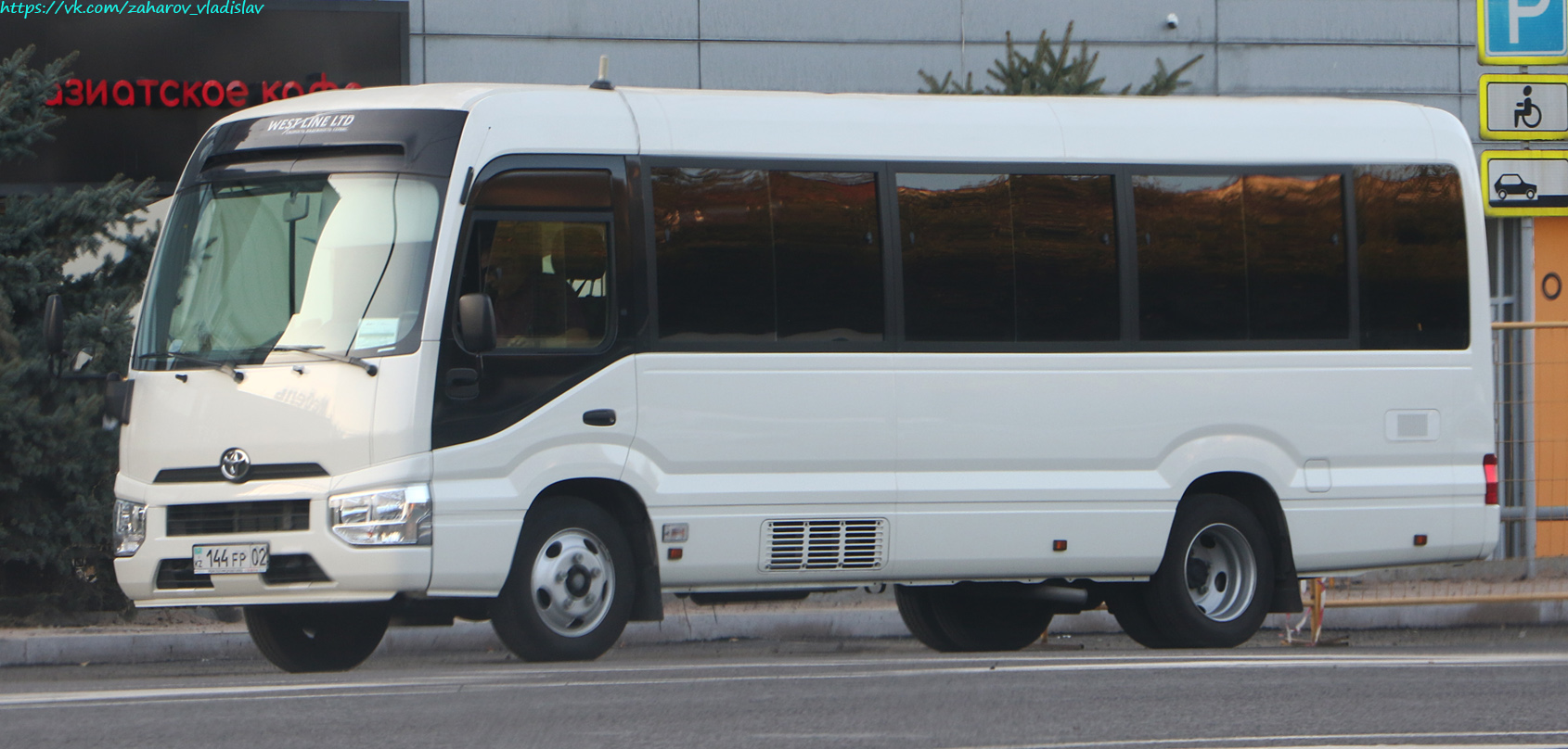 Алматы, Toyota Coaster XZB70L № 144 FP 02