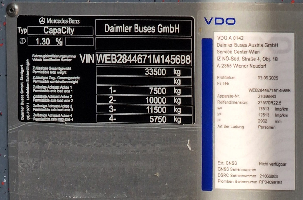 Австрия, Mercedes-Benz CapaCity № 8564