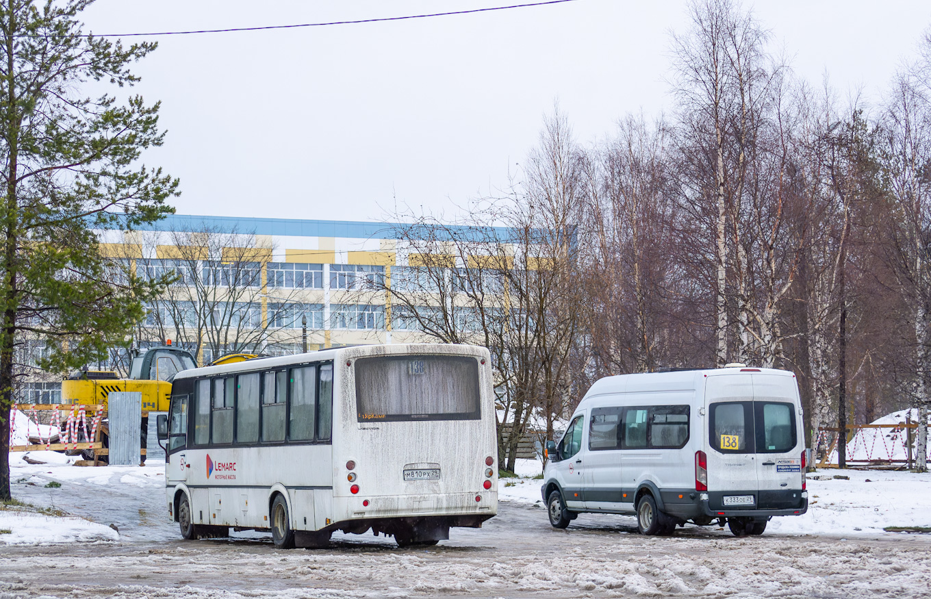 Архангельская область, ПАЗ-320412-05 "Вектор" № М 810 РХ 29; Архангельская область, Ford Transit FBD [RUS] (Z6F.ESG.) № К 333 ОЕ 29