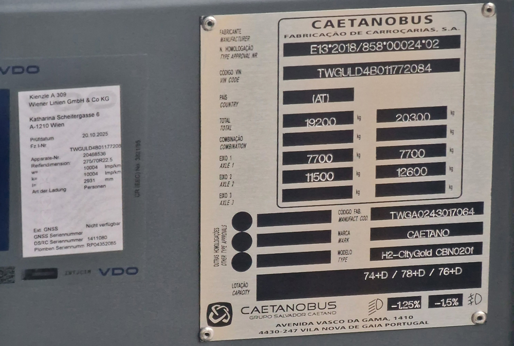 Австрия, Caetano H2.City Gold CBN020f № 8604